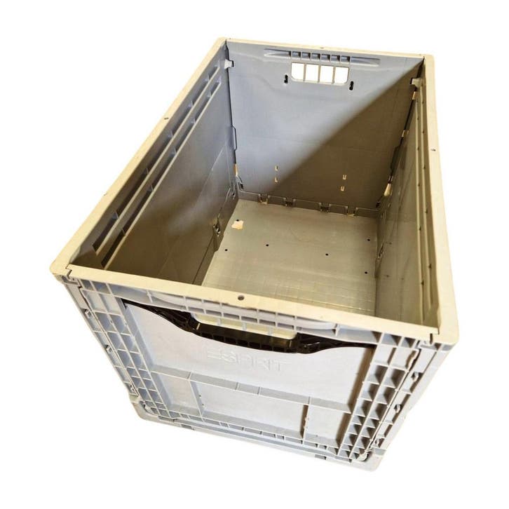 Klapkrat 600x400x400 mm euronorm grijs kunststof, Zakelijke goederen, Kantoor en Winkelinrichting | Magazijn, Stelling en Opslag