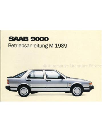 1989 SAAB 9000 INSTRUCTIEBOEKJE DUITS, Ophalen of Verzenden