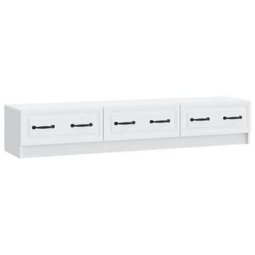 vidaXL TV Kast met lade Wit 147 x 34,5 x 27 cm Bewerkt hout, Verzenden, Nieuw