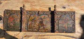 Scuola siciliana (XIX) - Carretto siciliano, Antiquités & Art
