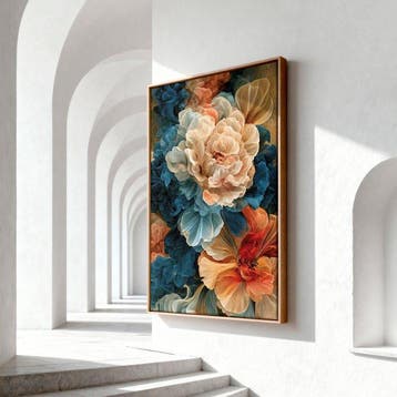 Iconica - Silk & Smoke Flora - unique 1/1 XXL (150 x 100 cm)