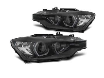 Angel Eyes LED DRL koplampen Black geschikt voor BMW F30-F31, Auto-onderdelen, Verlichting, Verzenden, Nieuw, BMW