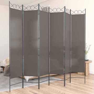 vidaXL Kamerscherm met 6 panelen 240x200 cm stof, Verzenden
