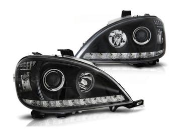 Daylight Black koplampen geschikt voor Mercedes W163 ML, Verzenden
