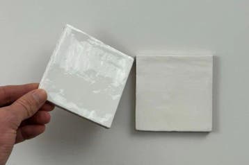Wandtegel Equipe Ceramica EX Trendy Wit Handvorm Glans 10x10, Ophalen of Verzenden, Wandtegels