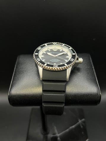 Emporio Armani - Automatic Black Silicone Watch - Sans prix, Nieuw