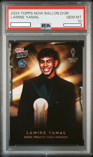 2024-25 Topps now - Ballon Dor - Lamine yamal Graded card -, Nieuw