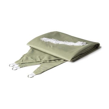 2dekans | Schaduwdoek driehoek 360x360x360 - groen, Ophalen of Verzenden