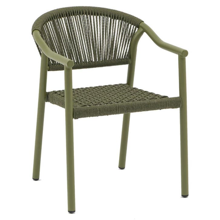 Stoel | PVC Rotan/Aluminium | Groen | In-/Outdoor |, Articles professionnels, Horeca | Équipement de cuisine, Envoi