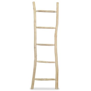 vidaXL Handdoekenladder met 5 sporten 45x150 cm teakhout, Verzenden, Nieuw
