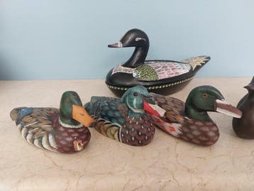 Lokeend - Lot de 6 canards de pays différents (6) - Hout