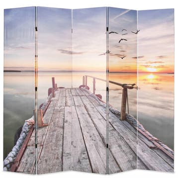vidaXL Kamerscherm inklapbaar meer 200x170 cm, Verzenden, Nieuw