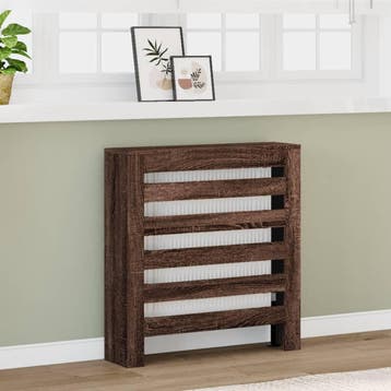 vidaXL Radiatorombouw 78x20x82 cm bewerkt hout bruin, Verzenden, Nieuw