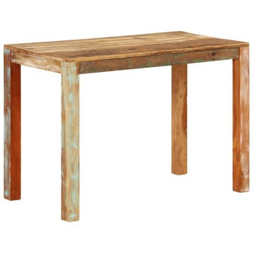 vidaXL Eettafel 110x55x76 cm gerecycled massief mangohout, Verzenden, Nieuw
