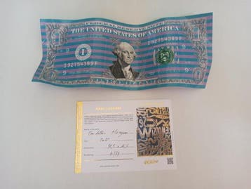 Karl Lagasse (1981) - sculptuur, One Dollar Maryam - 16.5 cm