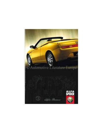 1999 ALFA ROMEO SPIDER BROCHURE DUITS, Boeken, Nieuw