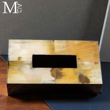 Handgemaakte mouflon-hoorn doos Een geometrische natuurlijke, Nieuw