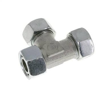 Raccord en T à angle droit 22L en acier zingué avec pivot, Verzenden, Nieuw