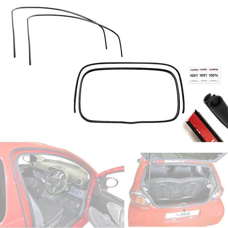 Aygo 107 C1 3-Deurs Rubber Waterlekkage Reparatie Kit, Auto-onderdelen, Carrosserie, Nieuw, Verzenden