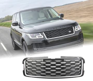 GRILLE POUR RANGE ROVER VOGUE 18- NOIR BRILLANT CHROMÉ, Auto-onderdelen, Verzenden, Nieuw