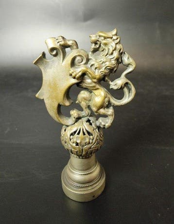 Brons - Rolzegel - bronzen zegel met initialen