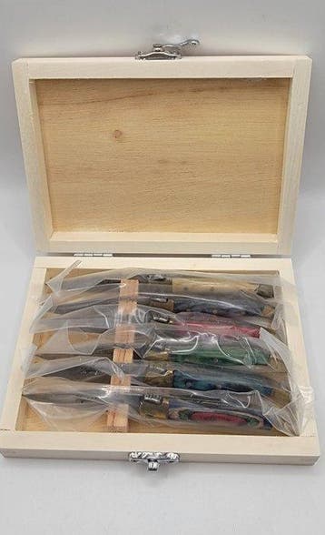 Laguiole Bougna - Ensemble de couteaux de table - Acier,