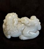 Jade-beeldhouwwerk, groot formaat! - Nefriet Jade - China -