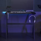 vidaXL Gamingbureau met Y-vormige poten LED 90x60x75 cm, Verzenden