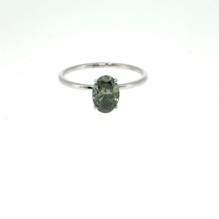 Zonder minimumprijs - Ring - 14 karaat Witgoud - 1.01ct. tw., Bijoux, Sacs & Beauté, Bagues