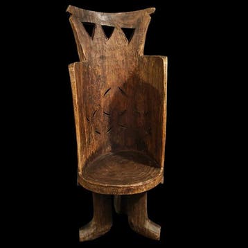Stoel - Hout - Jimma - Gurage - Ethiopië