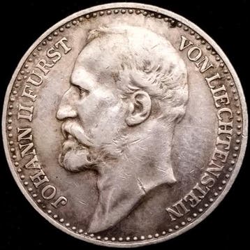 Liechtenstein. Johann II. 1 Krone 1910 (Zonder minimumprijs)