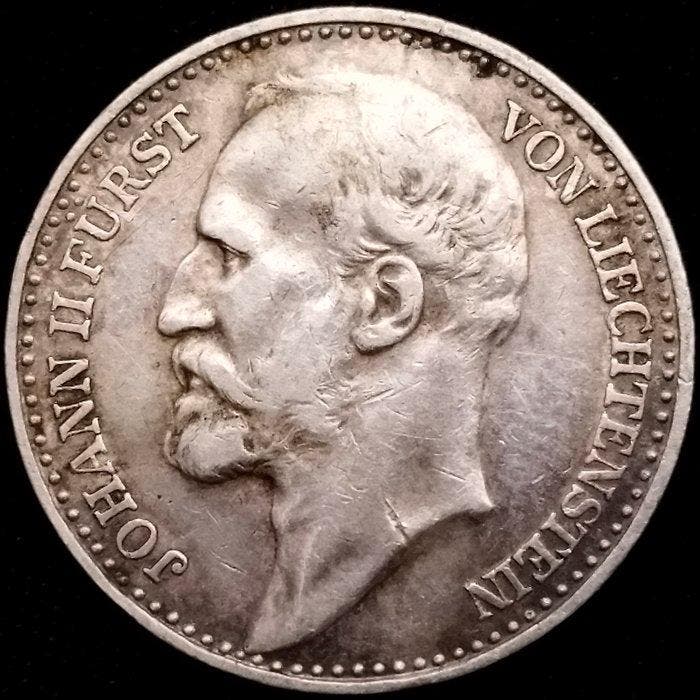 Liechtenstein. Johann II. 1 Krone 1910 (Zonder minimumprijs), Postzegels en Munten, Munten | Europa | Niet-Euromunten