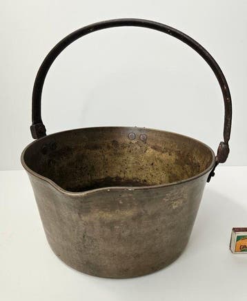 19e eeuwse massieve jam pan / gelei pan - 4.5 kg ! -