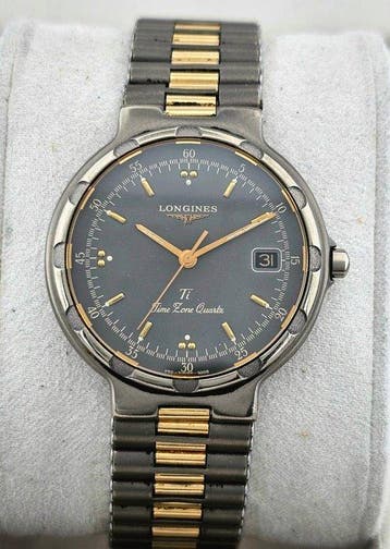 Longines - Conquest Ti Time Zone Quartz - Zonder, Handtassen en Accessoires