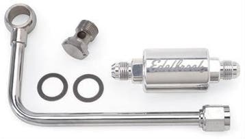Edelbrock fuel line met filter, Ophalen of Verzenden