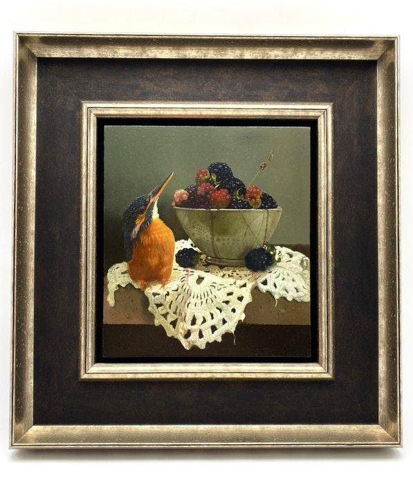 Gabriel Gressie (1959) - Kingfisher, Antiquités & Art, Art | Peinture | Classique