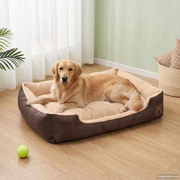 vidaXL Hondenbed bruin en beige XXL, Verzenden, Nieuw