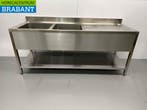 RVS Spoeltafel dubbele spoelbakken Premium-line Gelast model, Ophalen of Verzenden, Nieuw in verpakking