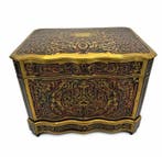 Armoire à liqueurs - Verre, Laiton, Bronze, Bois noirci,