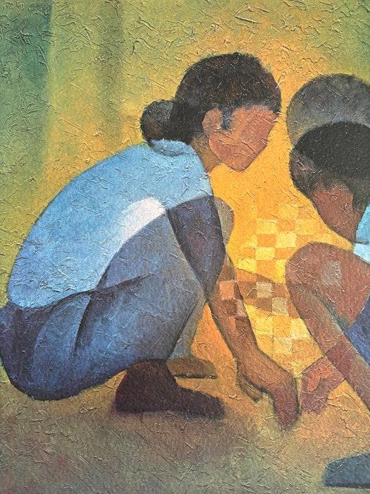 Louis Toffoli (1907-1999) - Enfants jouant, Antiek en Kunst, Antiek | Overige Antiek