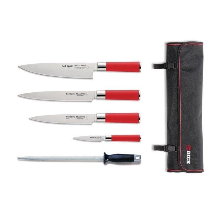 Messenset | RED SPIRIT | RVS | Div. Kleuren | 5 Stuks |, Articles professionnels, Horeca | Équipement de cuisine, Envoi