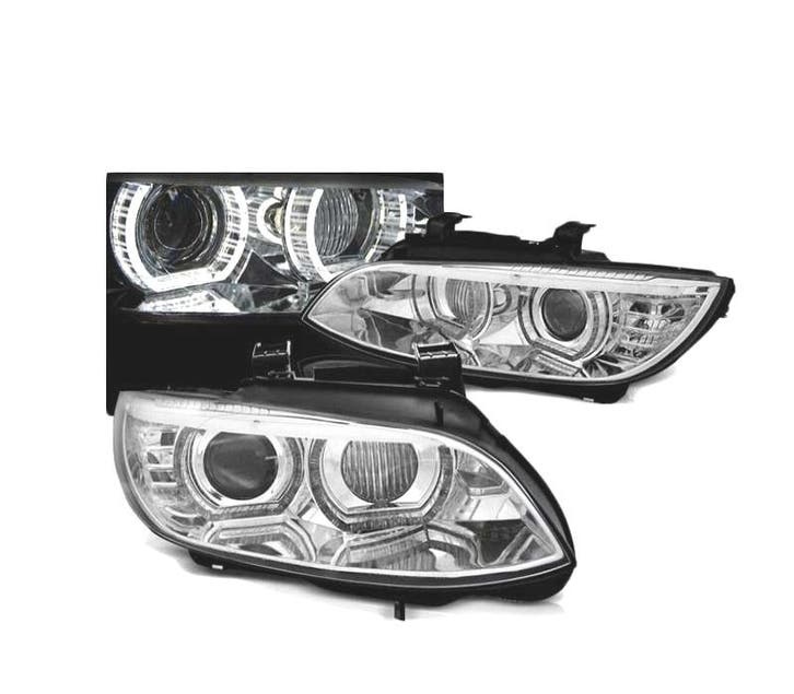 PHARES BMW E92 E93 06-10 XÉNON ANGEL EYES LED CHROMÉ, Autos : Pièces & Accessoires, Éclairage, Envoi