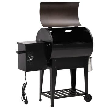 vidaXL Pelletbarbecue met bodemplaat 94 cm ijzer zwart, Verzenden, Nieuw