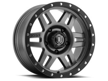 ICON Six Speed 17x8.5 5x5 -6mm Offset 4.5in BS 94mm Bore Gun, Ophalen of Verzenden