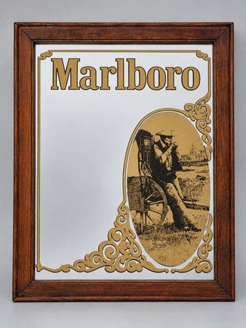 Marlboro - Wandspiegel (2) - Glas, Metaal - 2 wandspiegel