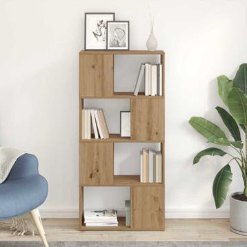 vidaXL Tv-meubelset 60 x 24 x 125,5 cm Bruin Bewerkt hout, Verzenden