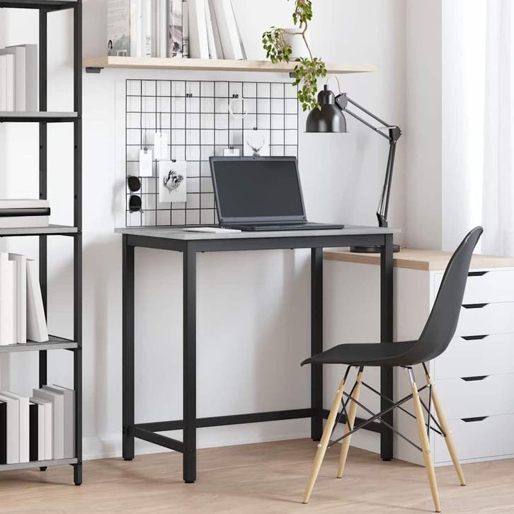 vidaXL Tafel Grijs Sonoma 100 x 50 x 76,5 cm Engineered hout, Maison & Meubles, Bureaux, Envoi