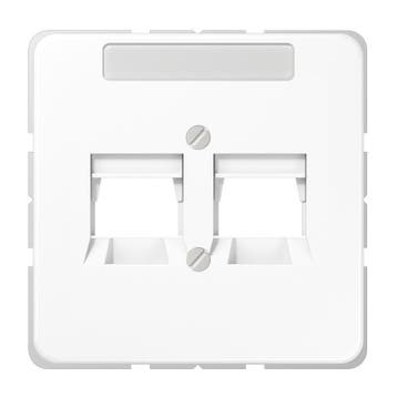 Jung CD500 Insteekplaat Schakelmateriaal - CD569-2NATWW, Verzenden, Nieuw