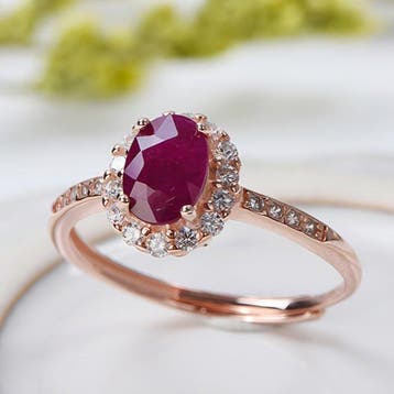 Zonder minimumprijs - Ring - 18 karaat Verguld, Zilver,