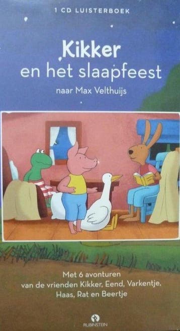 Kikker en het slaapfeest - Max Velthuijs - 1 cd -, Boeken, Verzenden, Gelezen, Max Velthuijs